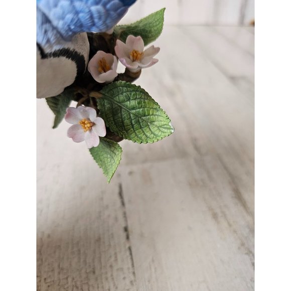 Lenox Blue Jay porcelain figurine vintage bird flowers statue - Picture 9 of 10